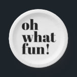 Assiettes En Carton Typographie minimaliste de vacances modernes<br><div class="desc">Moderne Vacances Minimaliste Fun Typographie Plaques de papier de Noël - la touche minimaliste parfaite pour vos soirées modernes,  élégantes et amusantes cette année!</div>