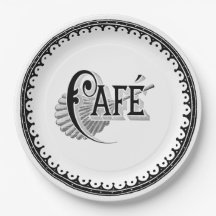 Typographie vintage des cafés français