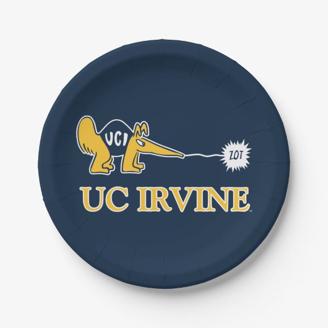 Assiettes En Carton UC Irvine | UCI Anteaters Zot! (Devant)