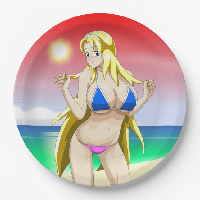 Assiettes En Carton Ucogi été (Devant)