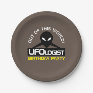 Assiettes En Carton UFOlogist Party, Anniversaire