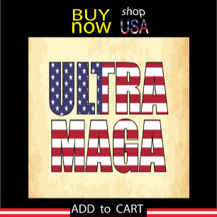 Assiettes En Carton Ultra MAGA Trump Supporter 💡 Great Again USA