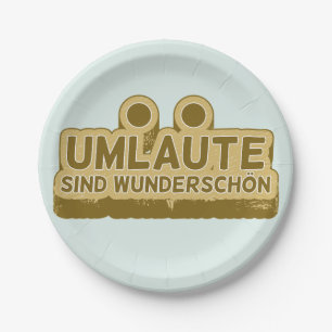 Assiettes En Carton UMLAUT apprentissage allemand