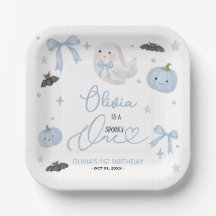 Un anniversaire de 1 an Blue Spooky One Halloween 