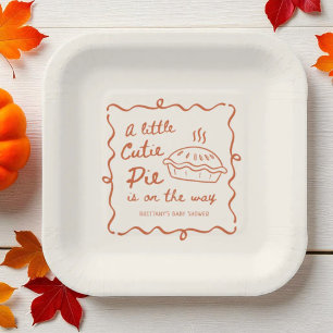 Assiettes En Carton Un Baby shower À Tarte Un Peu Cutie Favoriser