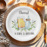 Assiettes En Carton Un bébé brasse de la verdure Cheers Coed Baby show<br><div class="desc">♥ Ces assiettes en papier sont un grand complément à votre fête ! Un bébé brasse le thème. Conçu pour correspondre à notre collection de thèmes de brassage. ► PERSONNALISEZ facilement ce design avec vos détails via le bouton "PERSONNALISER" ! ← Si vous avez besoin de coordonner les articles de...</div>