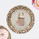 Assiettes En Carton Un Bébé Brûle Du Café Baby shower Floral<br><div class="desc">Le thème baby shower "Un bébé est en train de brasser" avec l'illustration du café aux motifs floraux et à la bordure de fèves de café.</div>