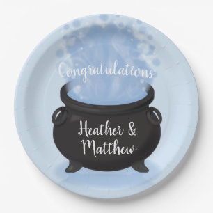 Assiettes En Carton Un bébé est en train de brasser sorcier Baby sho