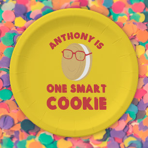 Assiettes En Carton Un Cookie Intelligent Parti de Graduation Personna