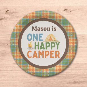 Assiettes En Carton Un Joyeux Camper Plaque Papier Anniversaire