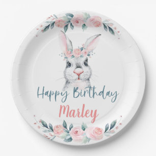Assiettes En Carton Un Lapin a un Anniversaire, Fête d'Anniversaire po