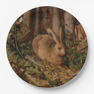 Assiettes En Carton Un lièvre dans la forêt (par Hans Hoffmann)