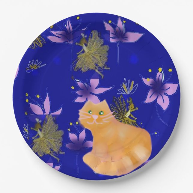 Assiettes En Carton Un mignon chat nommé Catool (Devant)