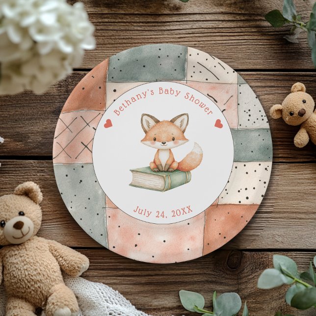 Assiettes En Carton Un nouveau chapitre commence le Baby shower Storyb (Créateur téléchargé)