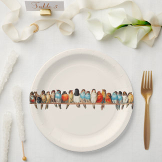 Assiettes En Carton Un perchoir d'oiseaux par Hector Giacomelli