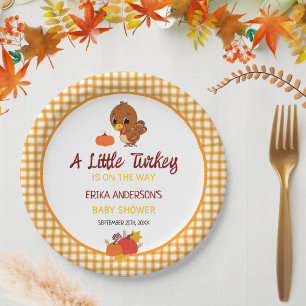 Assiettes En Carton Un Petit Baby shower Turc Tombe Thankgiving