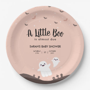 Assiettes En Carton Un Petit Boom Est Presque Un Fantôme De Baby showe