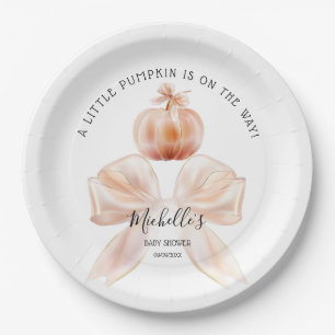 Assiettes En Carton Un Petit Citrouille Automne Automne Automne Baby s