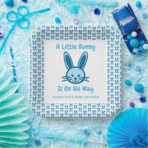 Assiettes En Carton Un Petit Lapin Est Sur Le Chemin De Plaque De Papi