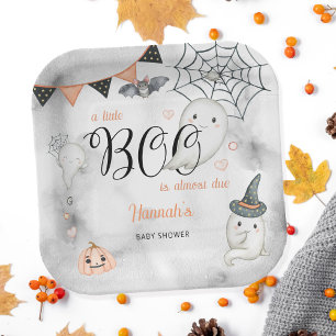Assiettes En Carton Un petit livre est presque attendu Baby shower d'a
