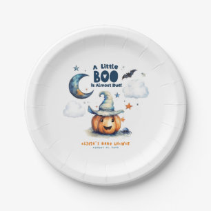 Assiettes En Carton Un petit livre est presque dû Baby shower d'Hallow