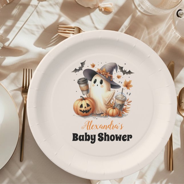 Assiettes En Carton Un petit livre est presque dû Baby shower d'Hallow (Créateur téléchargé)