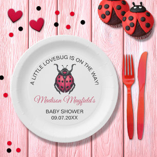 Assiettes En Carton Un Petit Love Bug Est En Route Dame Bug Paper Plat