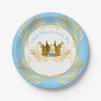 Assiettes En Carton Un petit Prince est sur le chemin de bébé Invitati