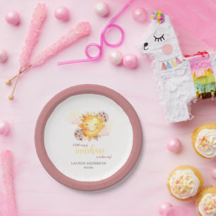 Assiettes En Carton Un Petit Rayon De Soleil Est En Chemin Boho Girl