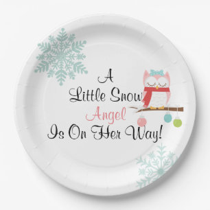 Assiettes En Carton Un peu de plat d'ange de neige
