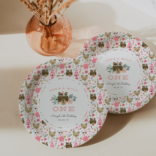 Assiettes En Carton Un sauvage Première fête d'anniversaire