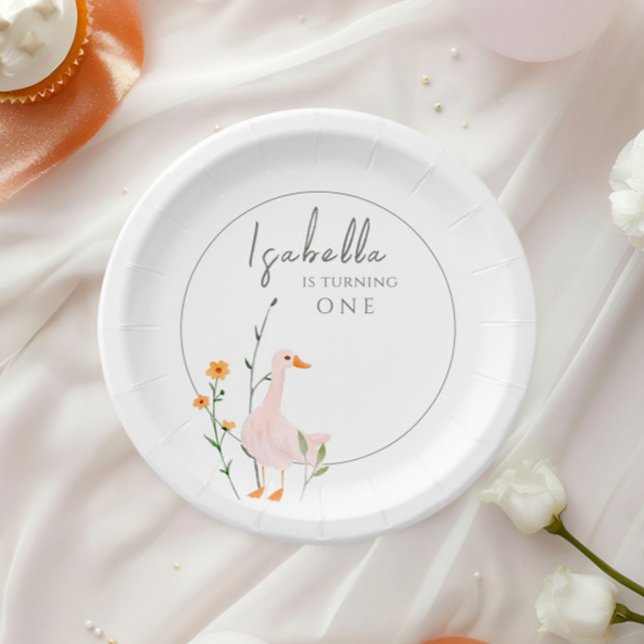 Assiettes En Carton Un Silly Goose Fest Anniversaire Minimalisme С las (Créateur téléchargé)