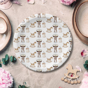 Assiettes En Carton Un Tini en route, Baby Shower Espresso Martini
