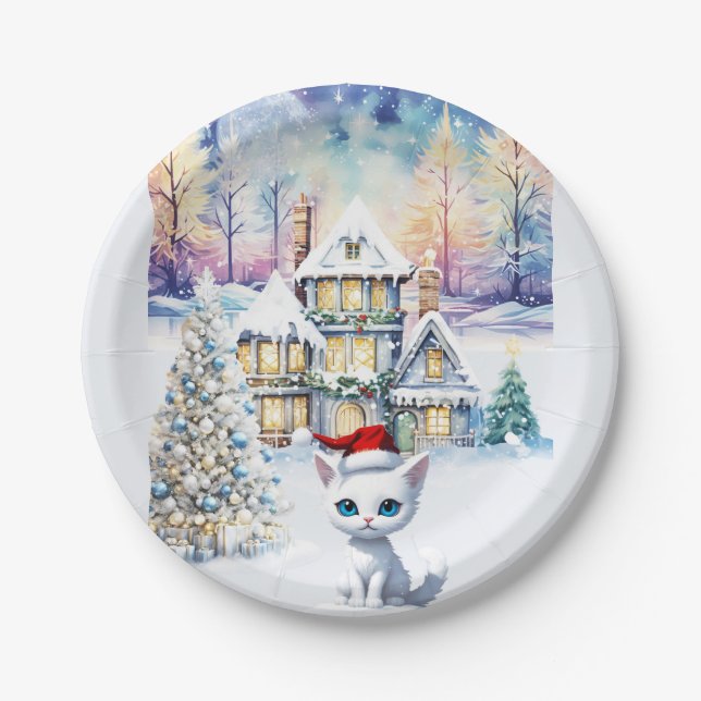 ASSIETTES EN CARTON UN TRÈS KIT KAT CHRISTMAS (Devant)