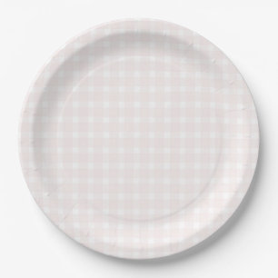 Assiettes En Carton Une Baby Shower Douce Rose pour un Petit Lapin