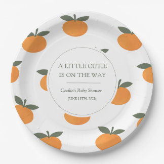Assiettes En Carton Une Baby Shower Genre Neutre pour un Petit Bout de