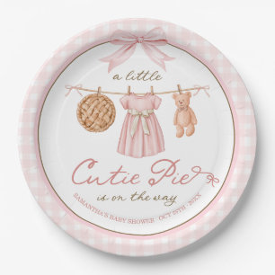 Assiettes En Carton Une Baby Shower Personnalisée Un Petit Gâteau Mign