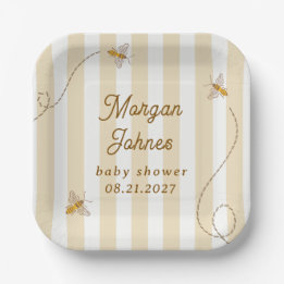 Assiettes En Carton Une Baby Shower Petite Abeille
