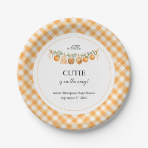 Assiettes En Carton Une Baby Shower Un Petit Bébé Mignon
