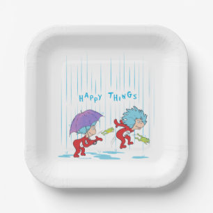 Assiettes En Carton Une chose deux choses heureuses