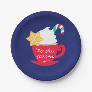 Assiettes En Carton Une Coupe de 'Tis The Season'