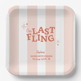 Assiettes En Carton Une Dernière Bachelorette Fling