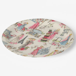 Assiettes En Carton Une journée à Paris