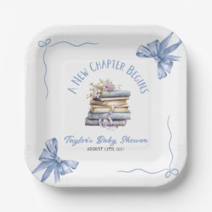 Assiettes En Carton Une nouvelle étape commence Baby Shower