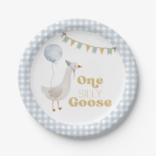 Assiettes En Carton Une oie sotte 1er anniversaire