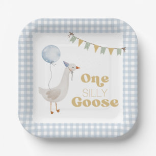 Assiettes En Carton Une oie sotte 1er anniversaire