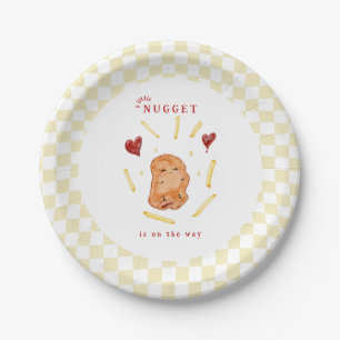 Assiettes En Carton Une petite bouchée en route Baby Shower