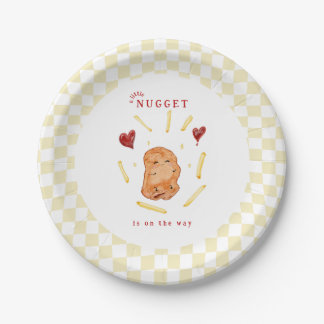 Assiettes En Carton Une petite bouchée en route Baby Shower