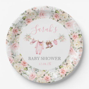 Assiettes En Carton Une petite fille de Baby Shower Cowgirl