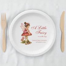 Une petite fille fée Baby Shower Joli Champignon R